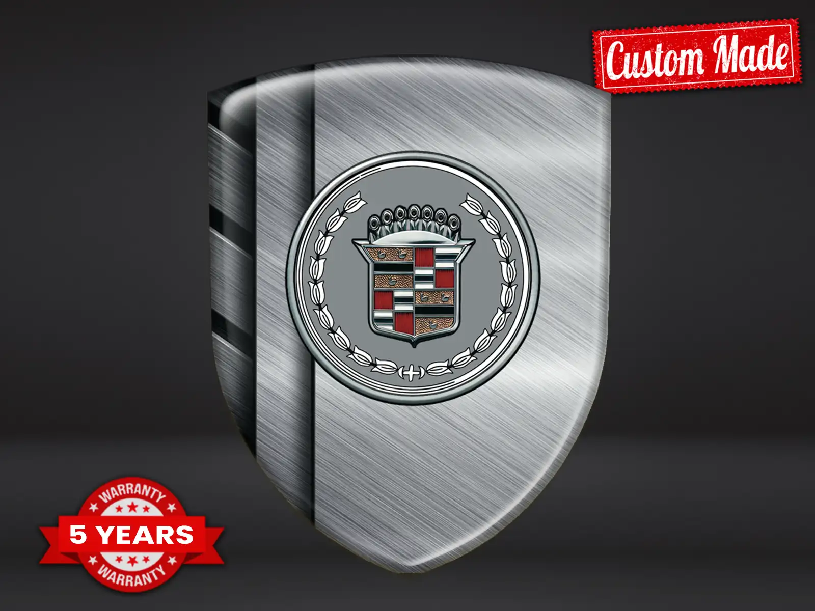 Cadillac Custom Dome Aufkleber Exklusiver Stil Edle Labels ST